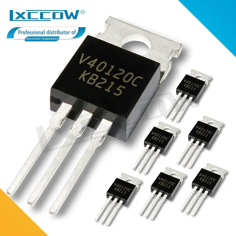 5 шт. диод Schottky V40120C TO-220 V40100C V40150C V30100C V30120C V30150C V20100C V20120C V20150C V60100C V60120C