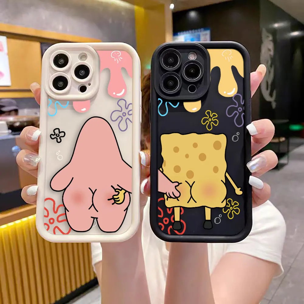 Мультяшные S-губки для OPPO RENO 12F 12 11 10 8 8T 7 7Z 6 6Z 5 4G чехол телефона PRO PLUS оболочка