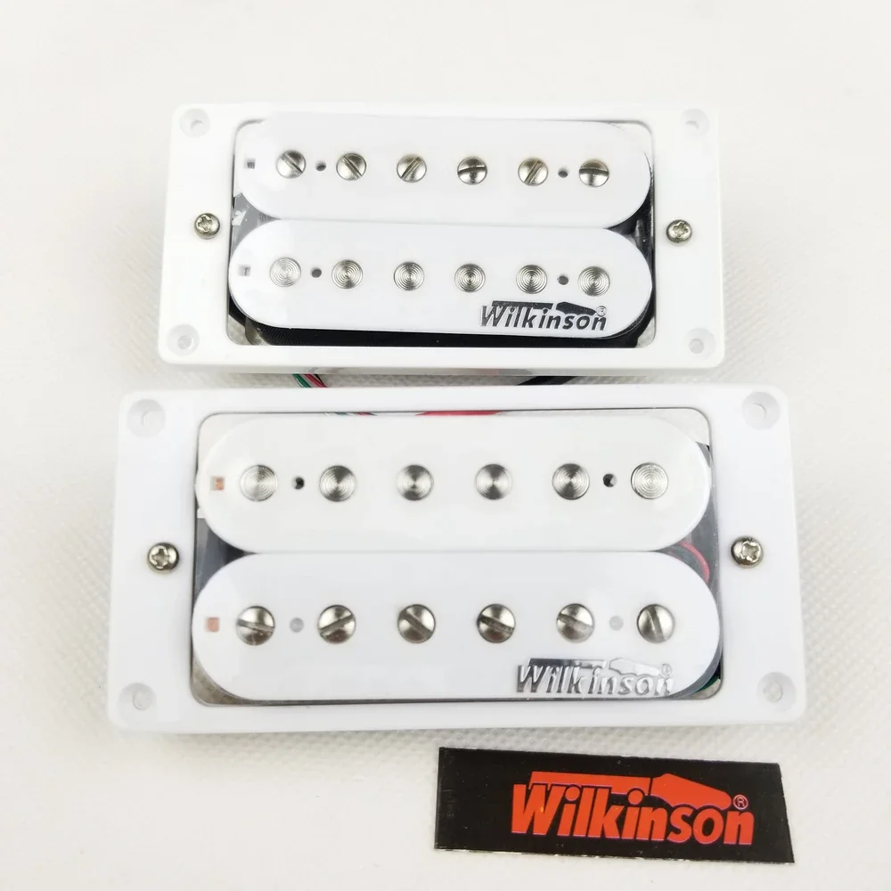НОВЫЙ набор звукоснимателей Wilkinson White Humbucker WHH (N+B) WVSM гитарный звукосниматель