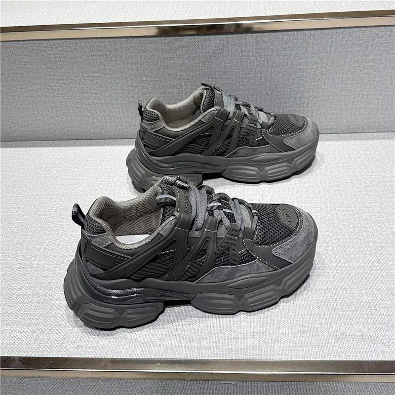 New Women Genuine Leather Sneakers Flats Platforms Cross tied Spring Summer Casual Shoes Woman Fashion Sport Shoes