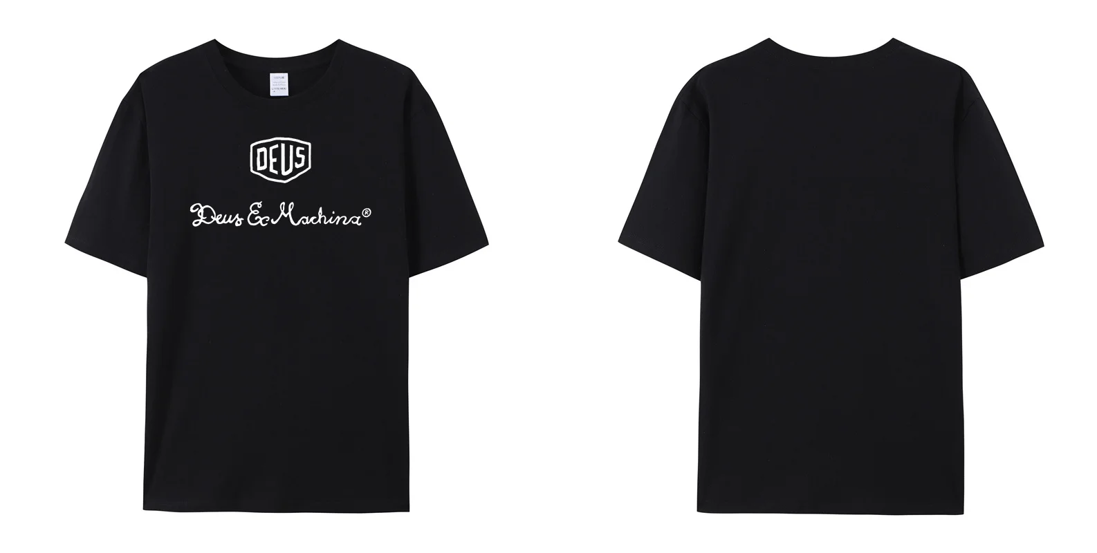 

DEUS Funny Male Round Neck Short Sleeve T-Shirt 100% Cotton Clothes Tops Designer Ex Machina TEE