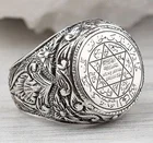 Модное мужское кольцо с пятиконечной звездой из Древней Греции, астрономическая фигурка, кольцо в арабском, турецком стиле, Подарок на годовщину, Рождество