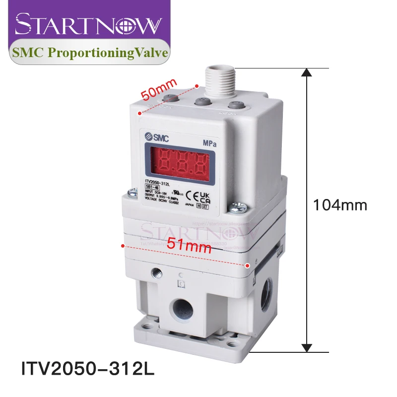 Пропорциональный клапан регулятора типа Startnow SMC ITV2050 ITV1050 ...