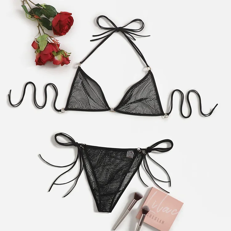 

Черное Нижнее белье большого размера, соблазнительная форма горничной, комплект с подвязками, нижнее белье, комплект из бюстгальтера и трус...