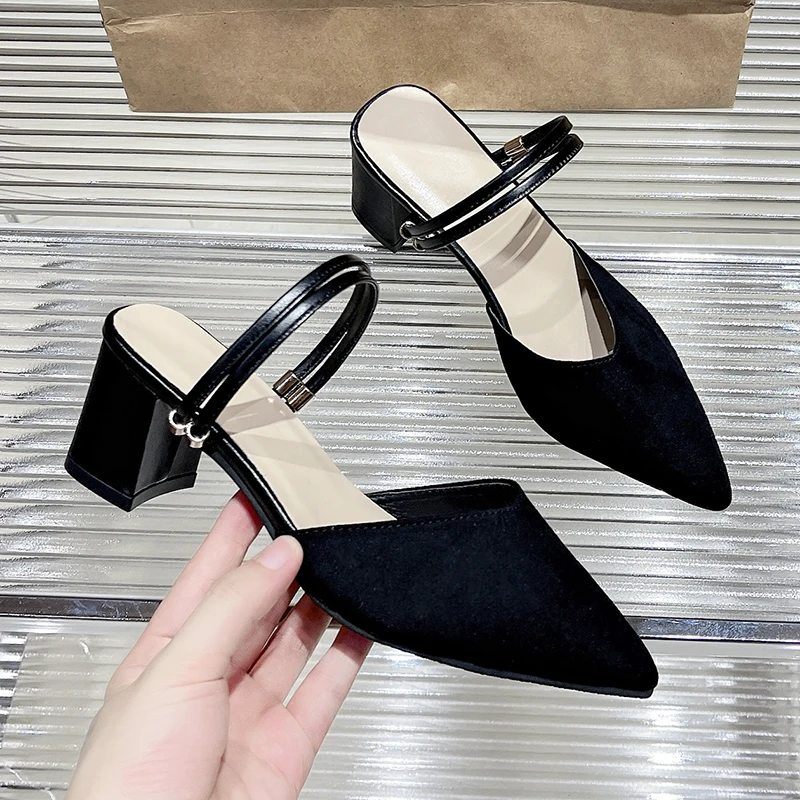 

Сандалии женские без застежки, босоножки с заостренным носком, классические туфли-лодочки, модная обувь для вечерние, онлайн Лидер продаж