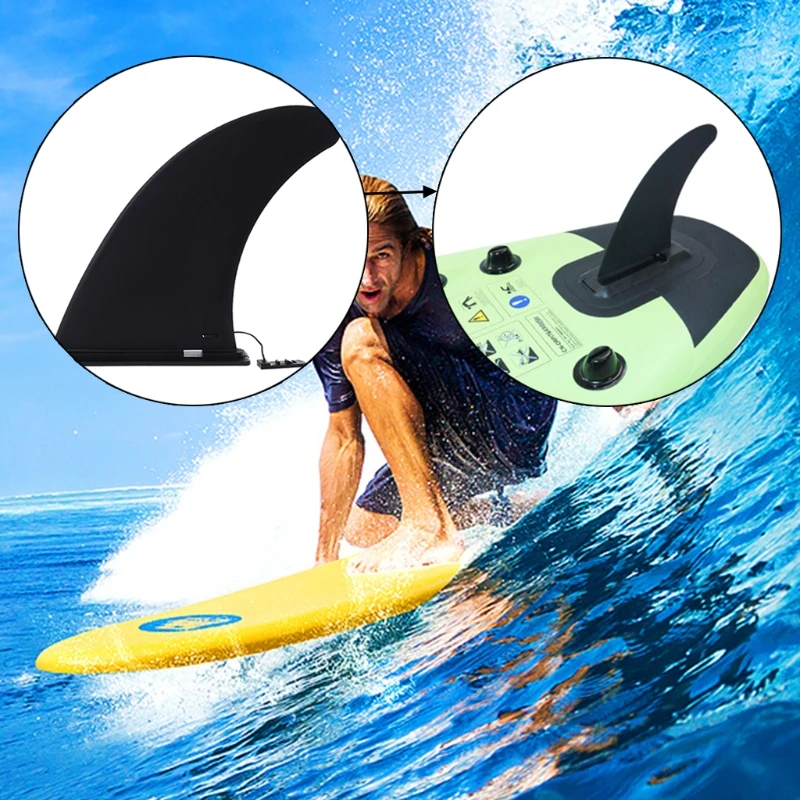 

Black Nylon Surfboard Fins Buckle Type Canoe Paddle Board Aquaplane Center Surf