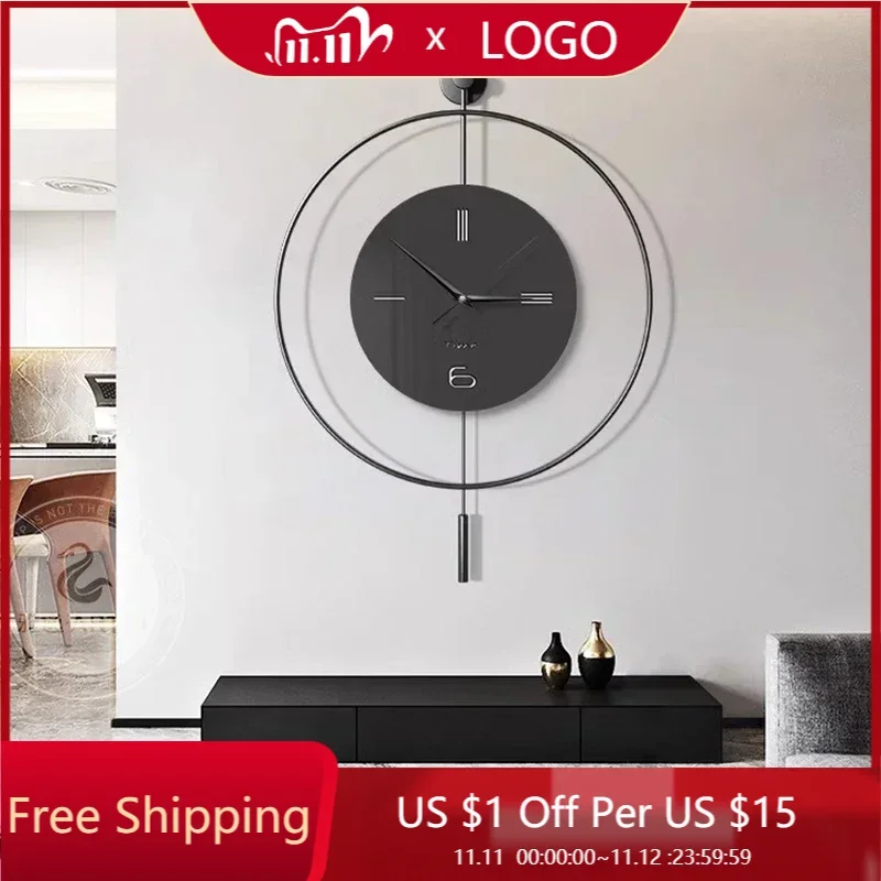 Современные настенные часы Xenomorph бесшумные дизайнерские скандинавские