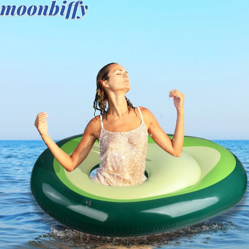 

Inflatable Giant Avocado Pool Float Pool Swimming Floating water pad Swimming Ring Pool Circle Boia Piscina Pool Party Buoy Toy