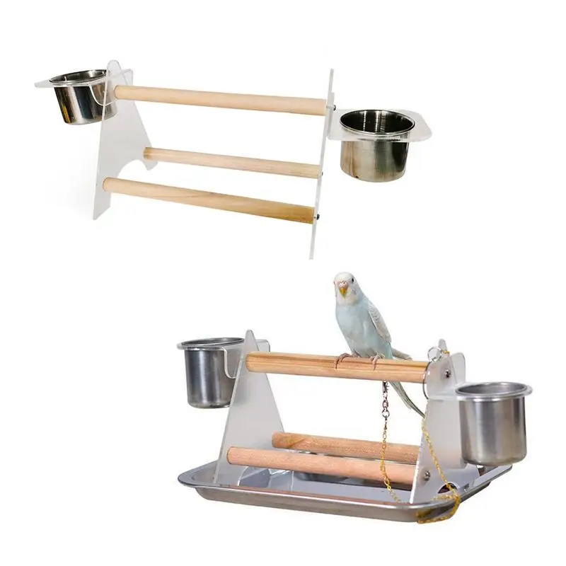

Настольная подставка для попугаев, игровой штатив и чашка для кормления птиц, тренировочная подставка для окуня, попугаев, птиц, настольные игрушки