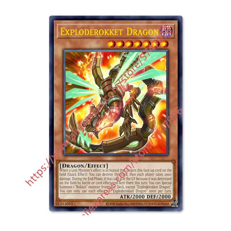 

Yu Gi Oh Exploderokket Dragon SR Japanese English DIY Toys Hobbies Hobby Collectibles Game Collection Anime Cards