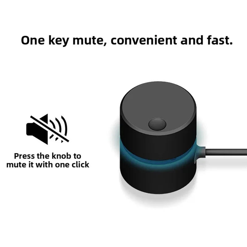 Фото ABSQ-USB ручка регулировки громкости компьютера мультимедийный контроллер громкости компьютера переключатель управления звуком для настольного ноутбука №4