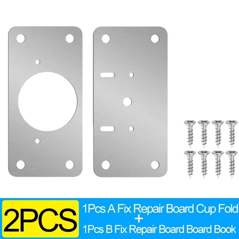 20/2 шт. комплект ремонтных пластин для петель шкафа, монтажная пластина для дверных петель из нержавеющей стали с отверстиями для дома, кухонного шкафа, мебели