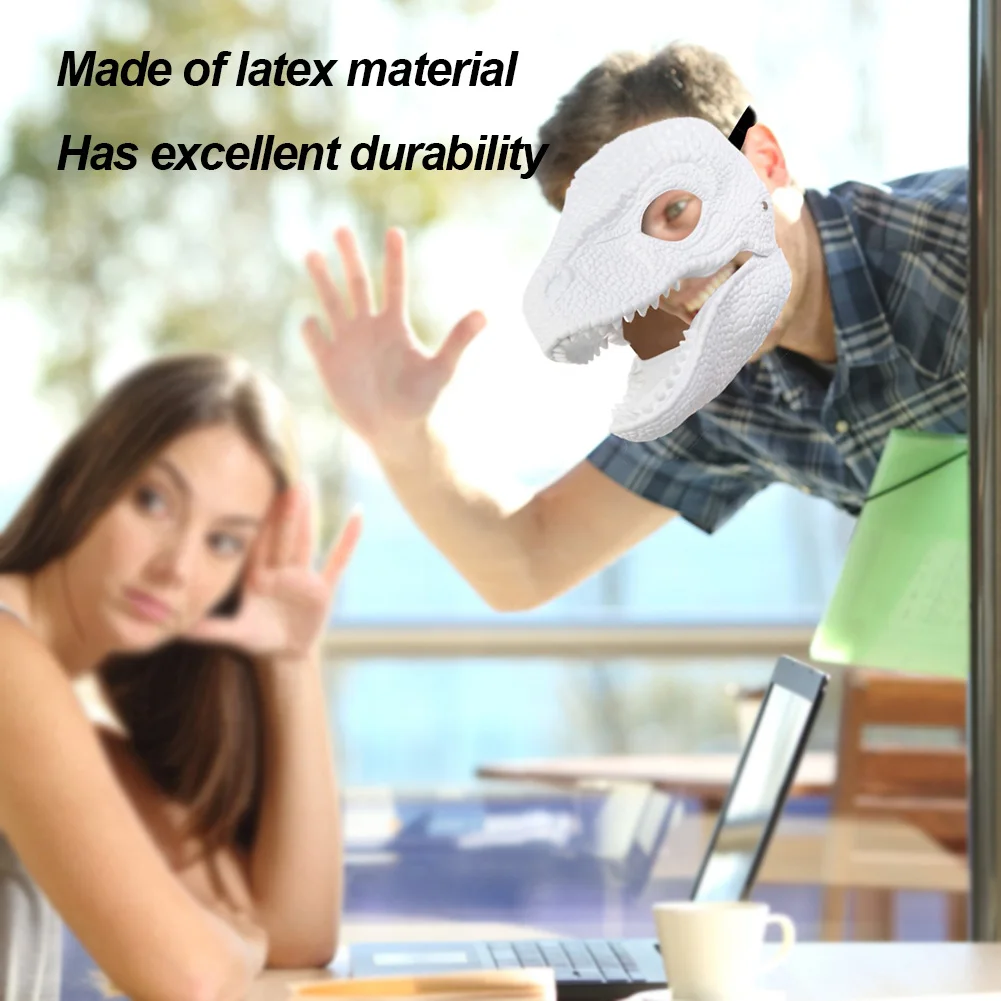 Реалистичная 3D маска динозавра с подвижной челюстью дизайн высококачественный