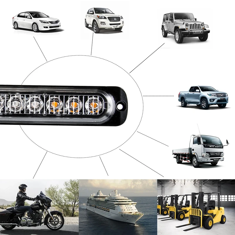 Универсальная 12 светодиодных стробоскопов для транспортных средств от KALADA В/24 В