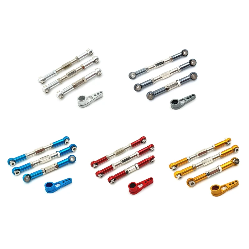 

Metal Steering Link Rod Servo Rod Servo Horn Arm For Wltoys 104009 104016 104018 12401 12402 12403 12409 Upgrade Parts