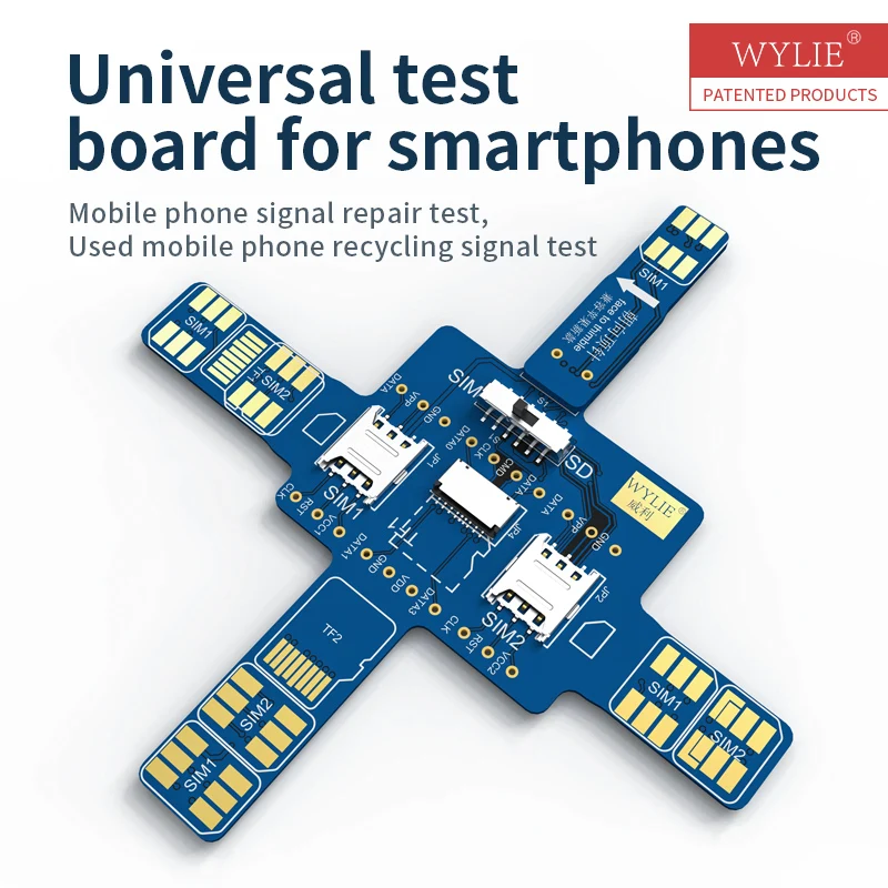 WYLIE SIM-смартфон универсальная тестовая плата для IPHONE HUAWEI Android обнаружение одной и