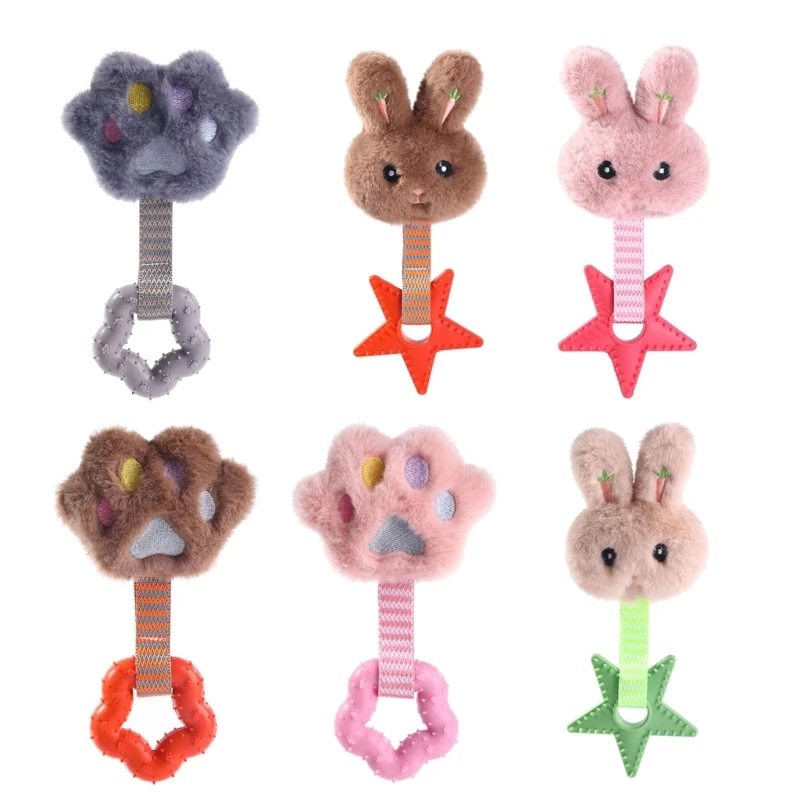 

Dog Teether Dog Chew Toy Squeaky Dog Toy For Aggressive Chewers Stuffed Dog To DropShip