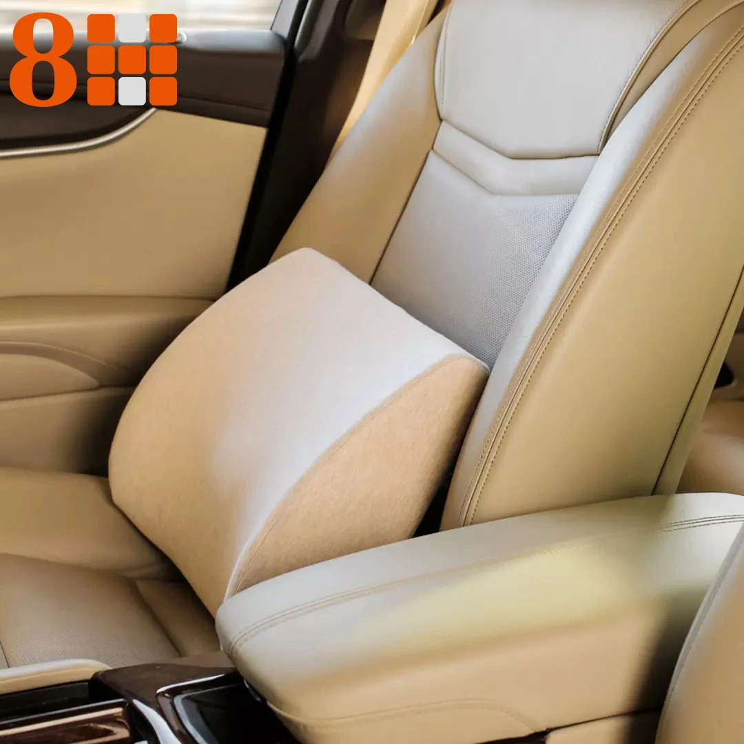 

8H Soft Memory Foam Lumber Support Back Massager Pillow Back Massager Waist Cushion for Car Chair Home Office Relieve Pain