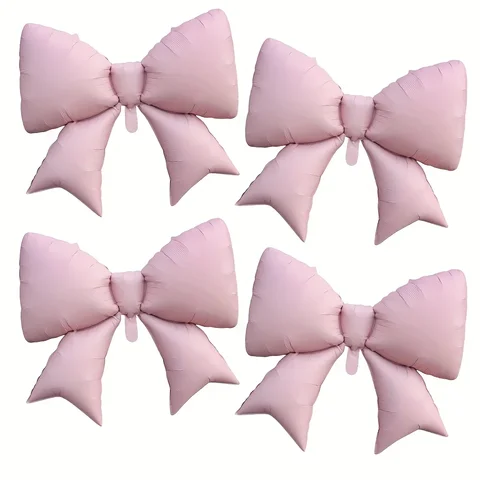 RENYUAN Алюминиевые шары с бантами, набор из 4 штук