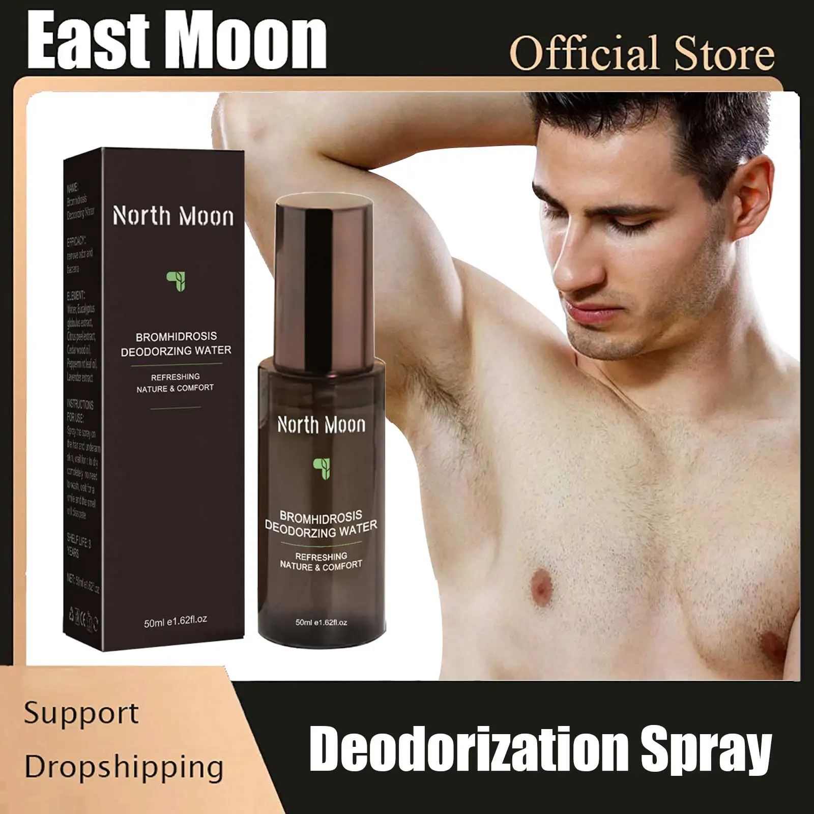 

Deodorant Spray Antiperspirant Body Anti Sweat Remove Odor Spray for Men Lasting Armpit Fragrance Natural Fresh Health Care 50ml