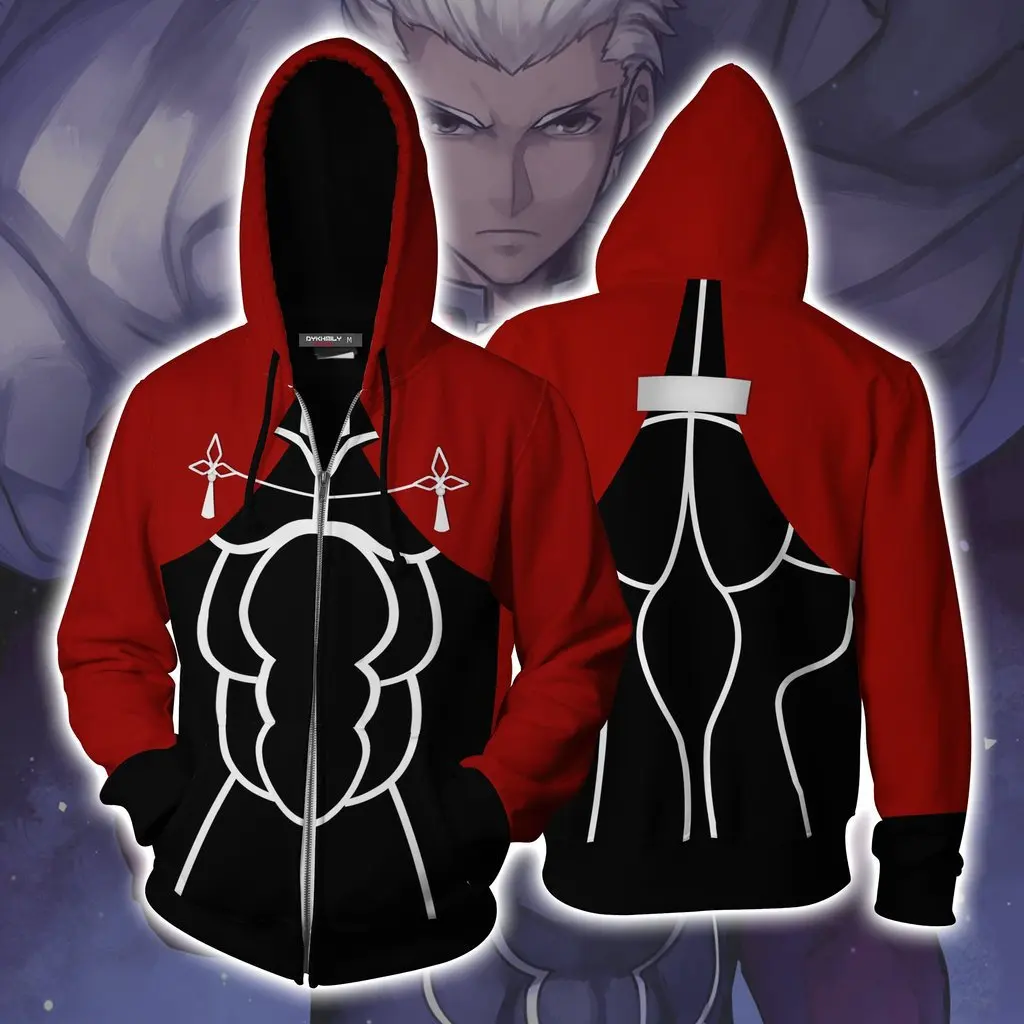 

Горячая новинка аниме Fate Stay Night 3D мужская Толстовка Пуловер ShirouEmiya Косплей Костюм с принтом Повседневная модная крутая куртка на молнии