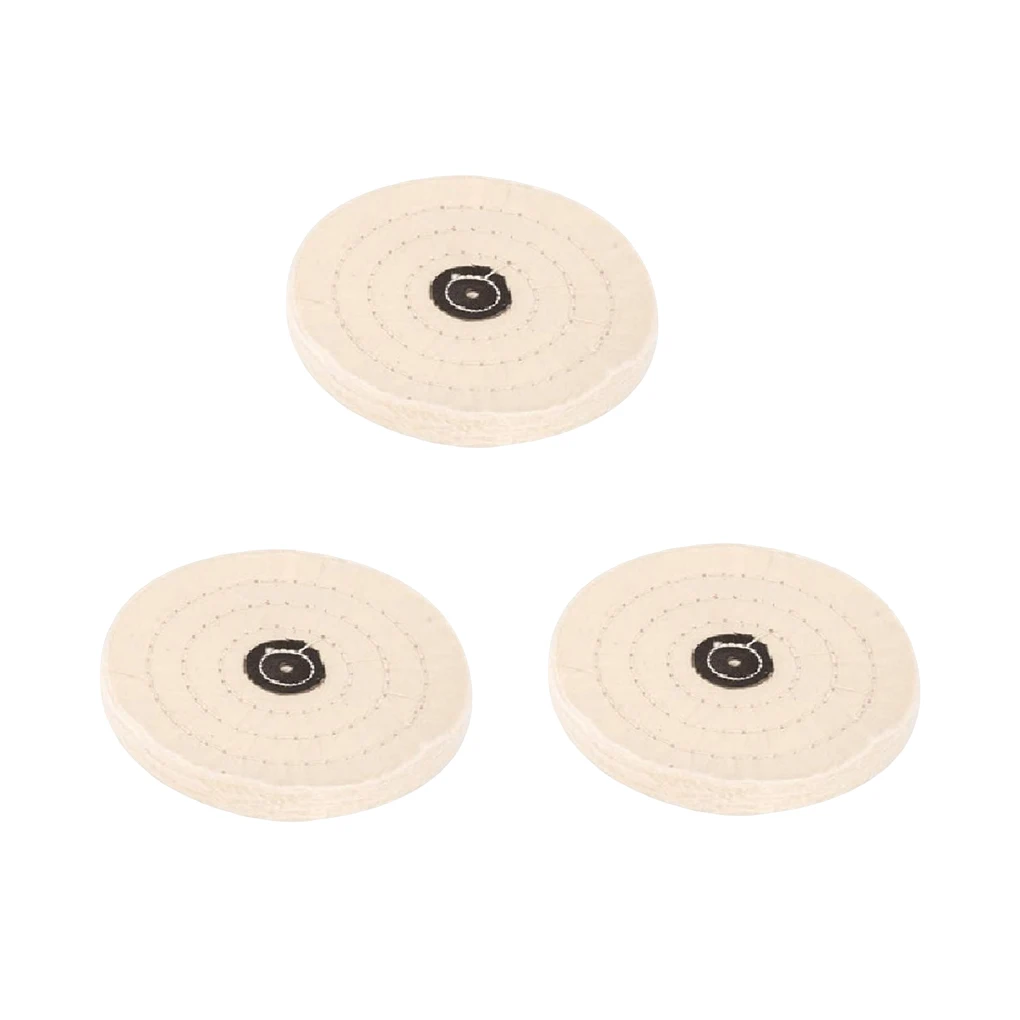 

1/2/3 Cotton Lint Buffing Wheels Mirror Portable Polishing Pad Discs DIY Crafting Polisher Accessories 3x50mm