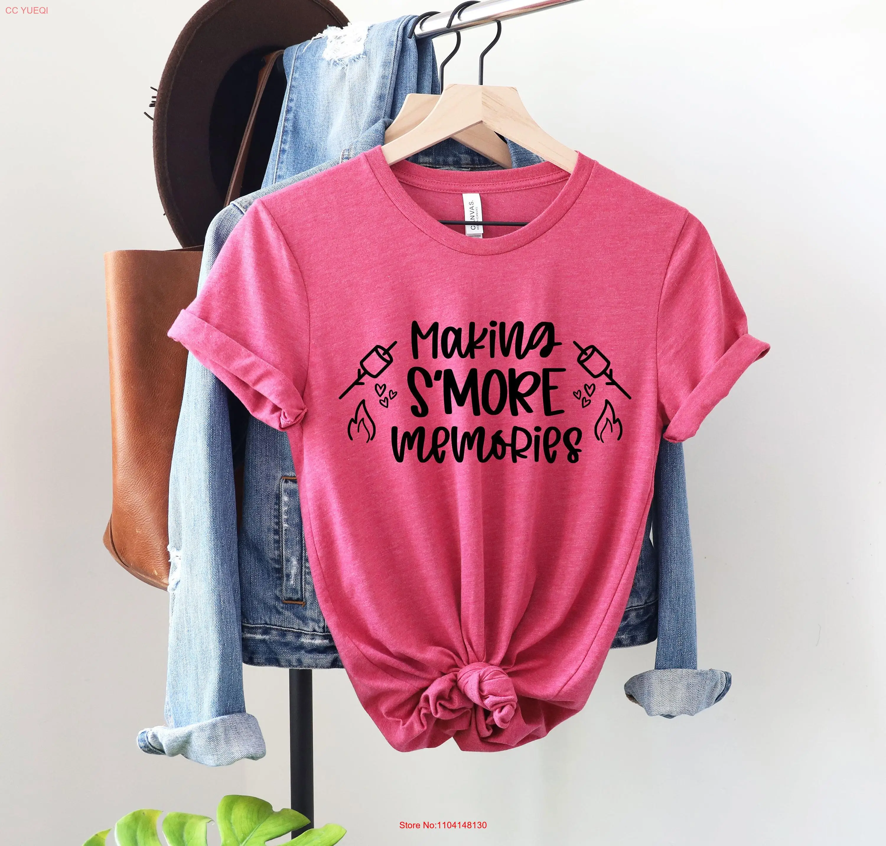 Футболка Making Smore Memories для любителей кемпингового лагеря отпуска поездки костра