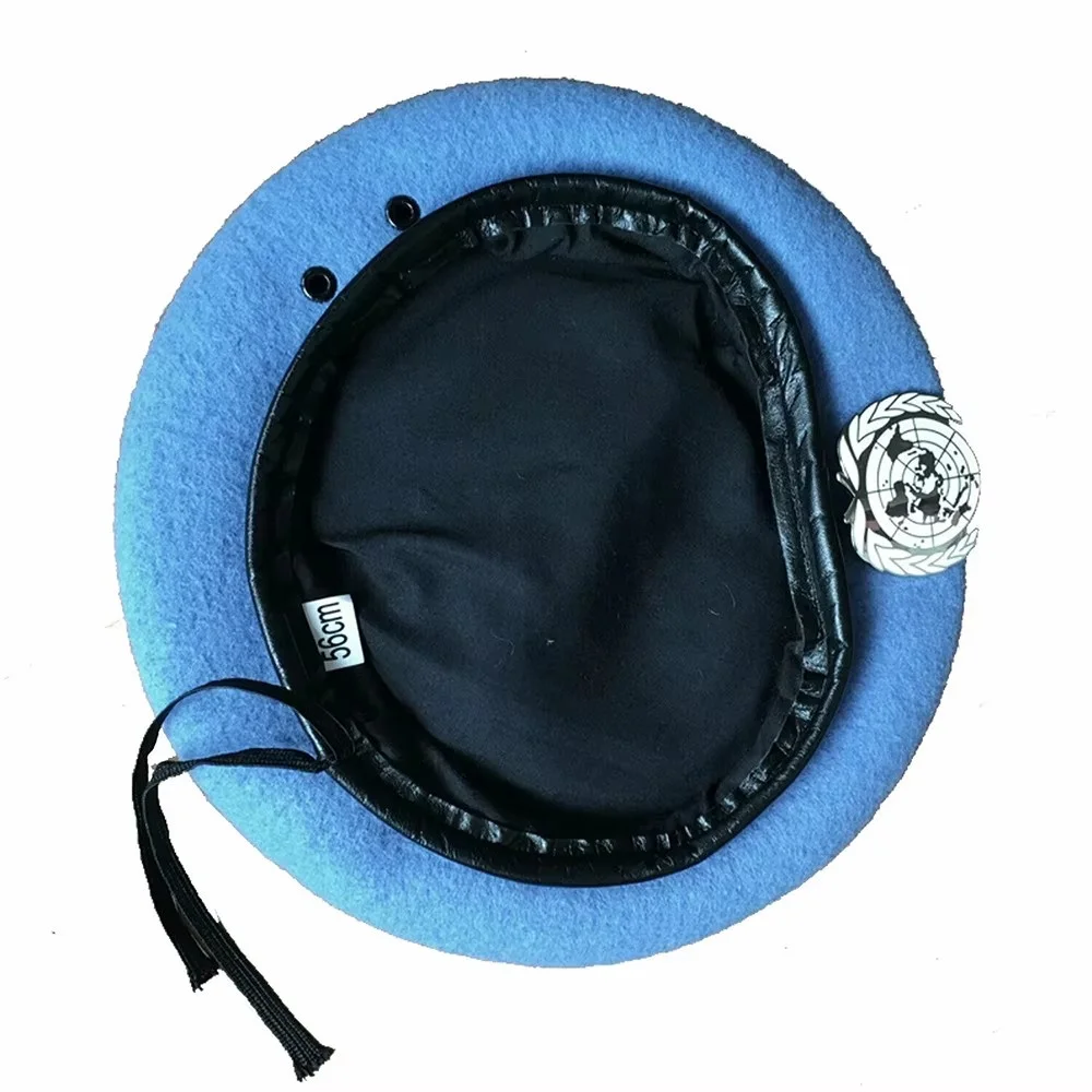 Фото Кепка UN BLUE BERET United Nations Peacekeeping Force с значком UN Cockade Souvenir №5