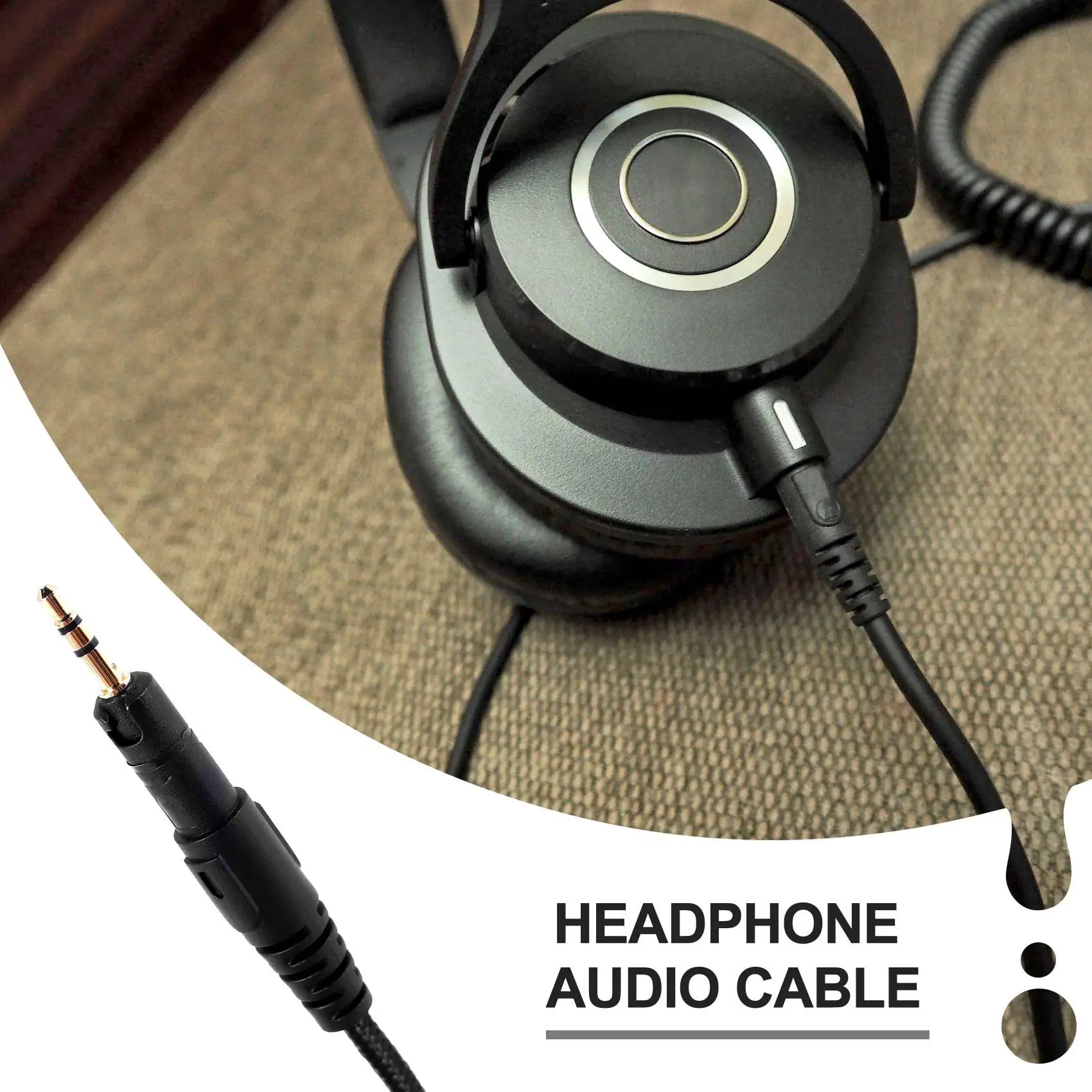 Сменный аудиокабель для наушников Audio-Technica ATH-M50X M40X подходит многих