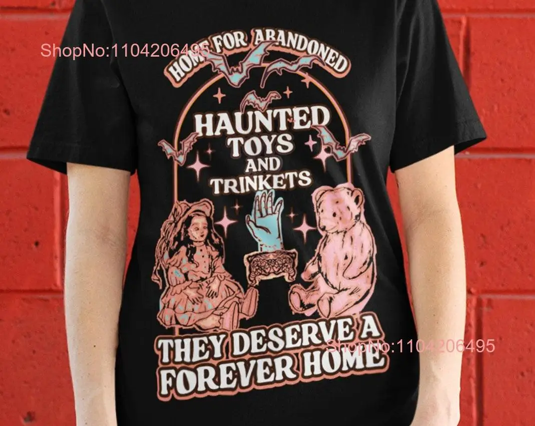 Домашняя рубашка оверсайз с привидениями и безделушками винтажная пастельная