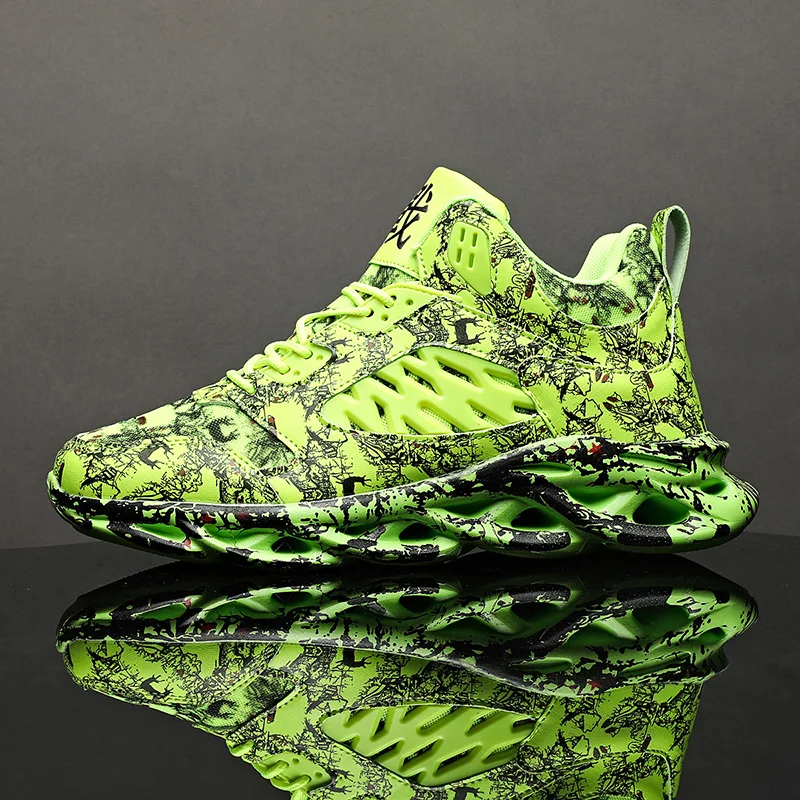 2023 Sports Men's Shoes Superstar Fashion Print High-top Men's Casual Shoes Men's Vulcanized Graffiti Board Running Shoes