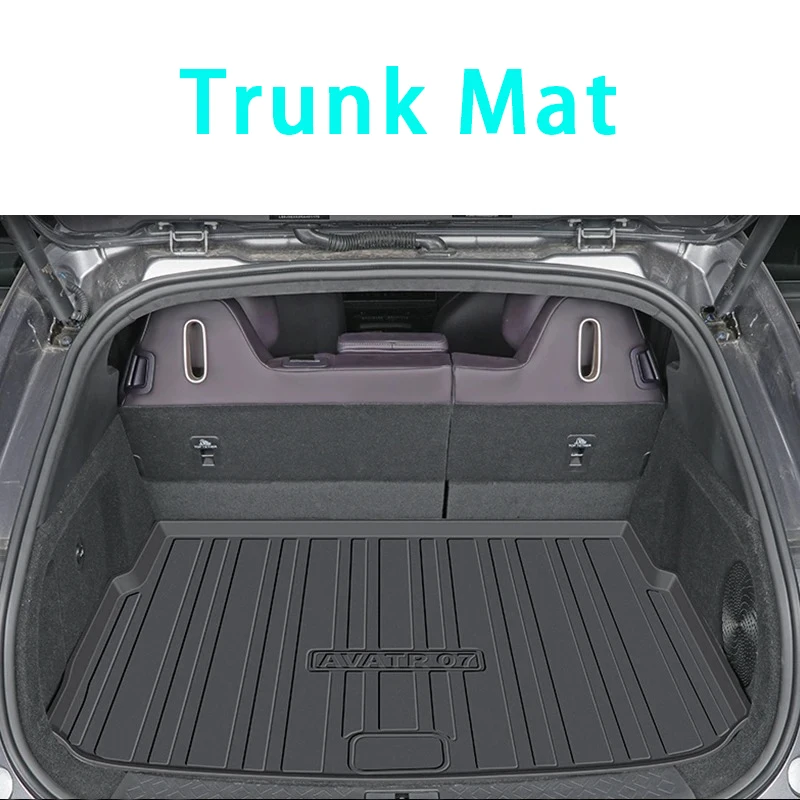 

Коврик в багажник автомобиля для Avatr 07 2024 2025 2026 2027, водонепроницаемые коврики для хранения ковров, чехлы на заднее сиденье, автоаксессуары
