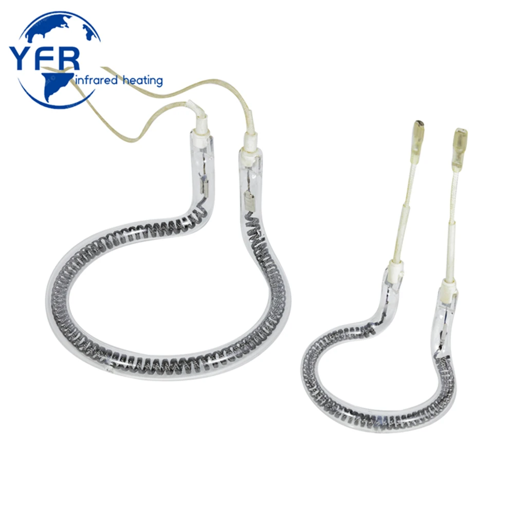 Двойная трубка с золотым отражателем ИК-лампы кварцевый излучатель галогенный