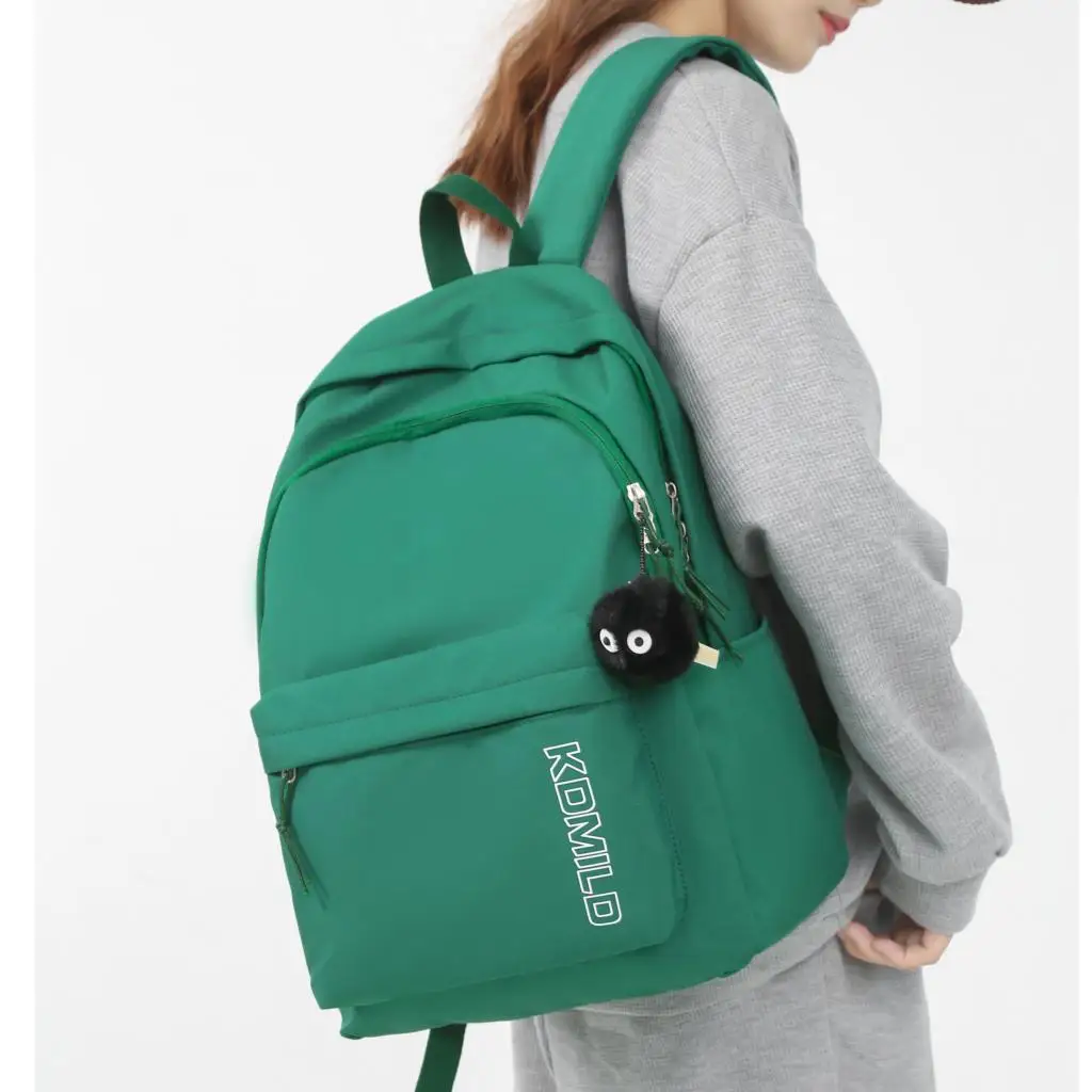 

Girl Green Travel School Bag Women Cute Nylon Student Backpack Lady Leisure Book Bag Cool Female Laptop College Backpack Fashion