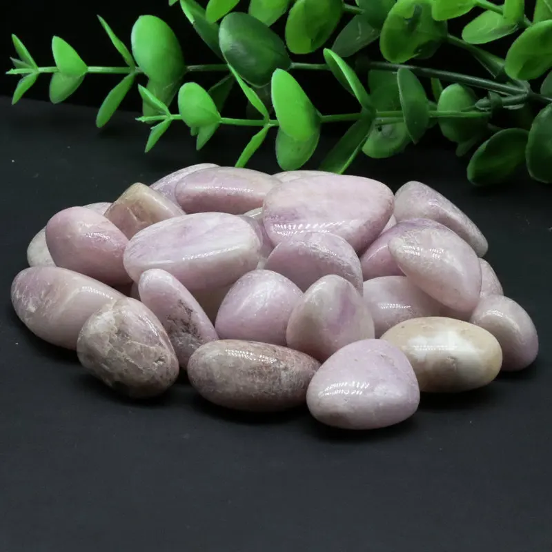 9-12 мм 500 г натуральный хрустальный камень кунцит горный полированный образец