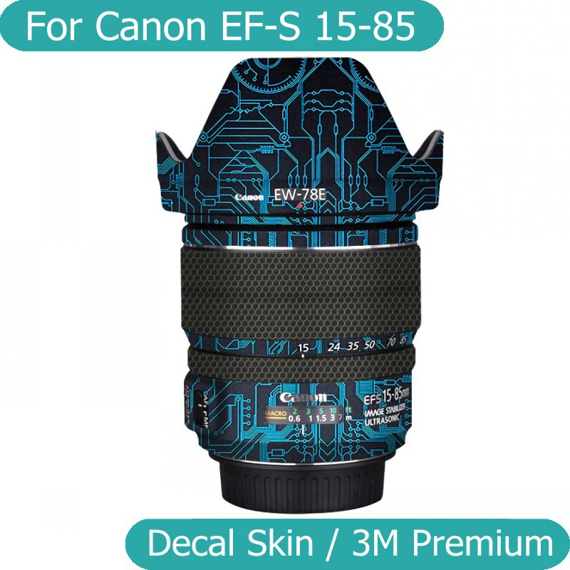 

Для Canon EF-S 15-85 3,5-5,6 защитная виниловая пленка для объектива камеры защитная наклейка покрытия EFS 15-85 мм Φ IS USM EFS1585