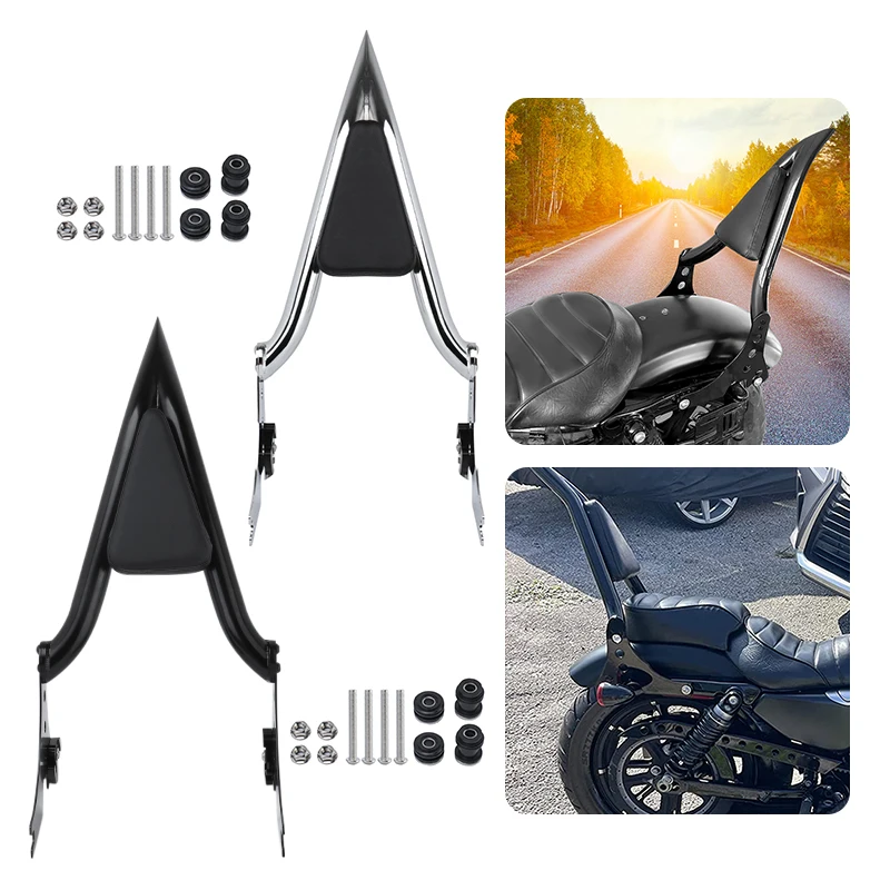 

For Harley Sportster XL 1200 883 72 48 Iron XLH 2004-2022 Motorcycle Rear Passenger Backrest Sissy Bar Detachable Accessories