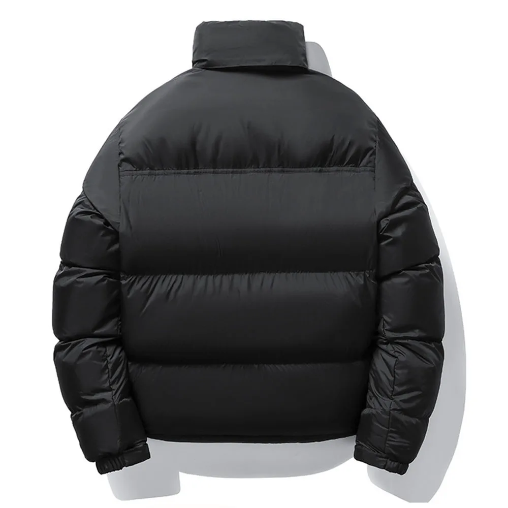 ERIDANUS 2022 Men's Casual Winter Hats Can Be Hidden Bread Cotton Coat Male Solid Color Stand Collar Loose Parka Clothes MWM162