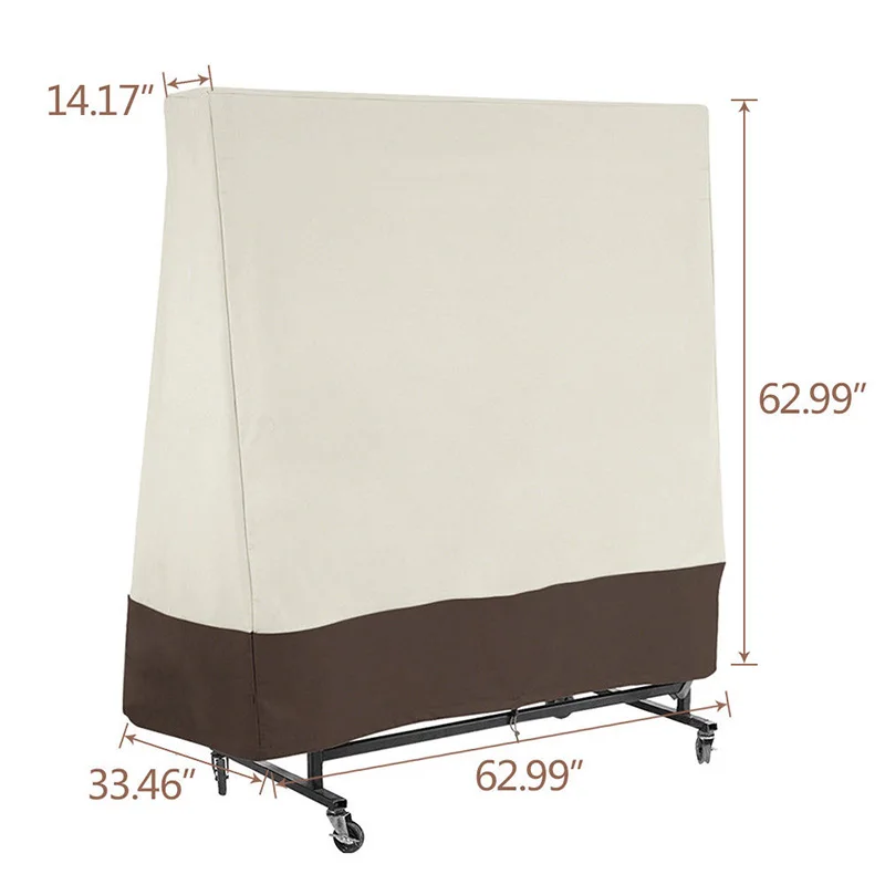 

Защитный чехол для стола для пинг-понга 300D, сверхмощный, водонепроницаемый, пыленепроницаемый, чехол для хранения теннисного стола, чехол для мебели для дома и улицы