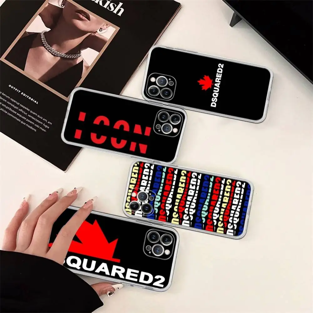 Фото Модный прозрачный чехол D-D-DsQuared2 для iPhone 17 Air 16 Pro Max 15 14 13 12 11 Plus, противоударный №1