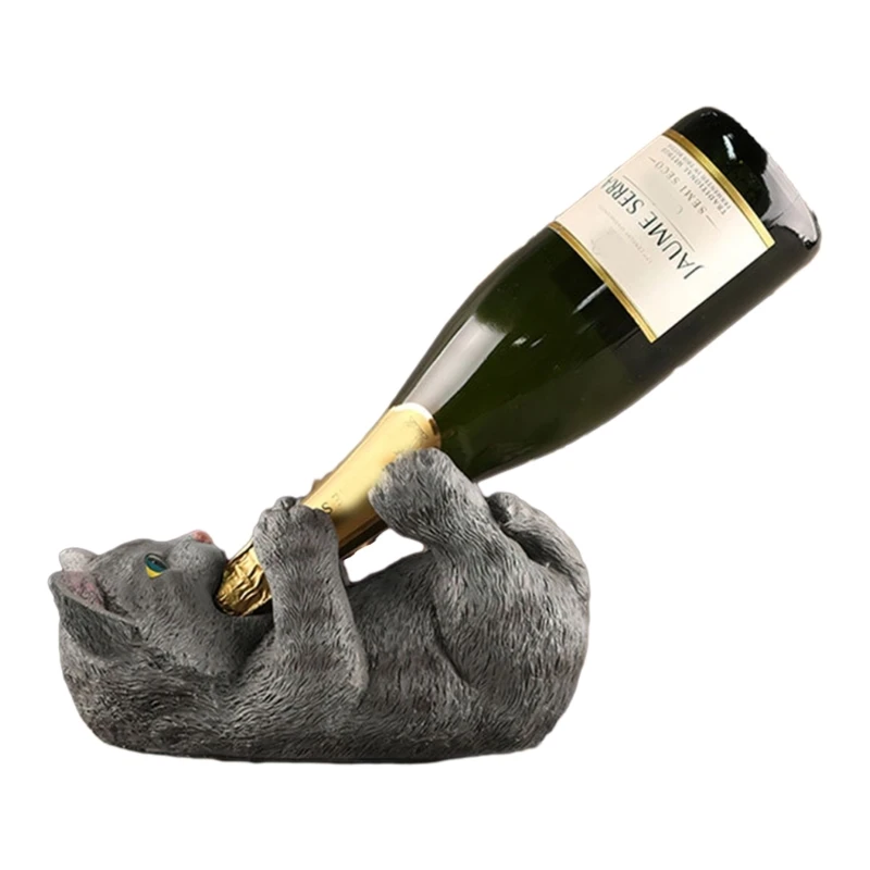 Рождественский снеговик кот медведь настольная декоративная полка для вина