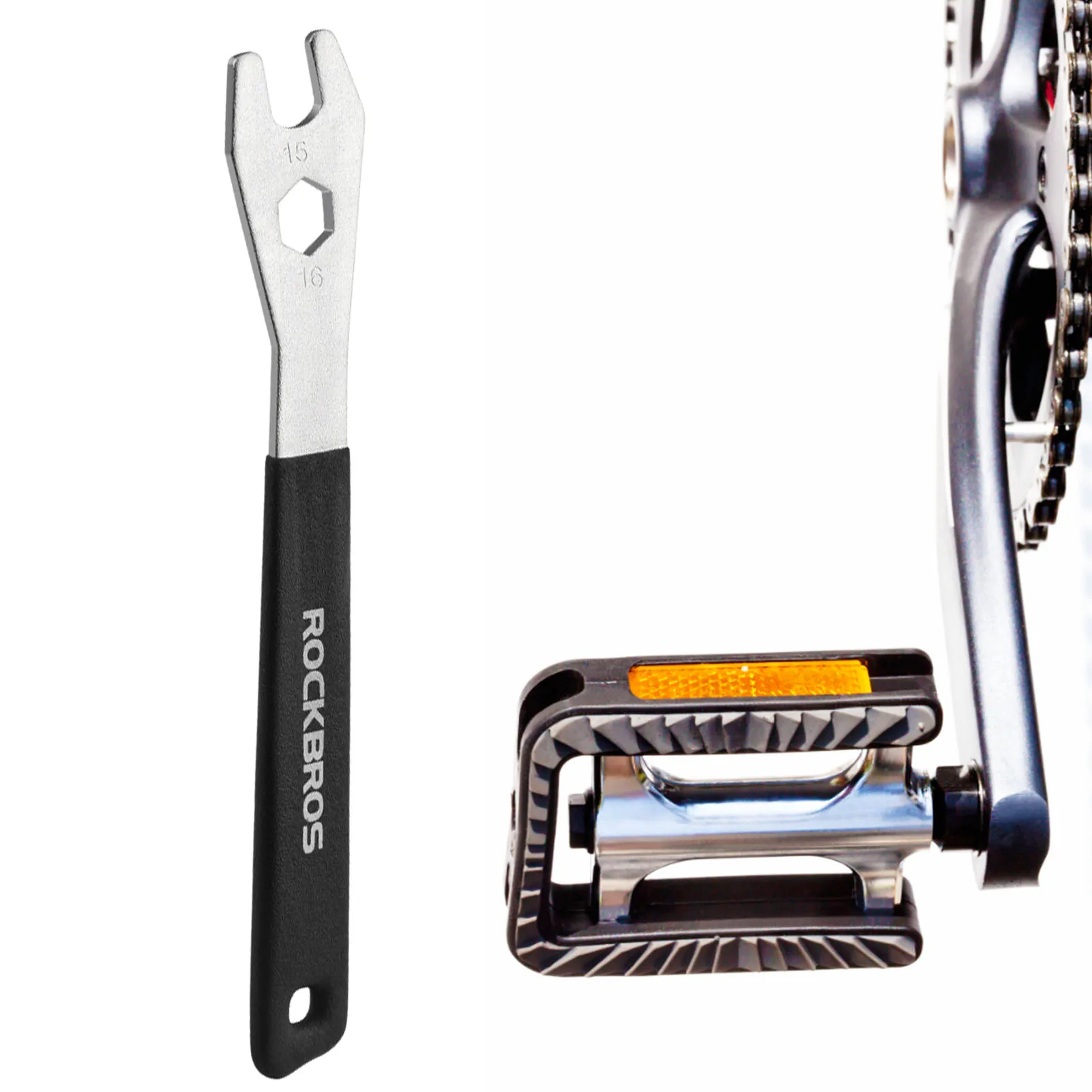 

Bicycle Pedal Repair Wrench Extra Long Handle Pedal Spanner Road Bike Removal Wrench For Cycling Bicycle Repair Tool