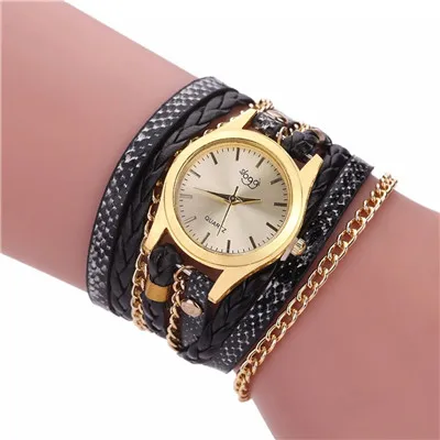 Распродажа кварцевые часы женские наручные с золотым кожаным ремешком женское