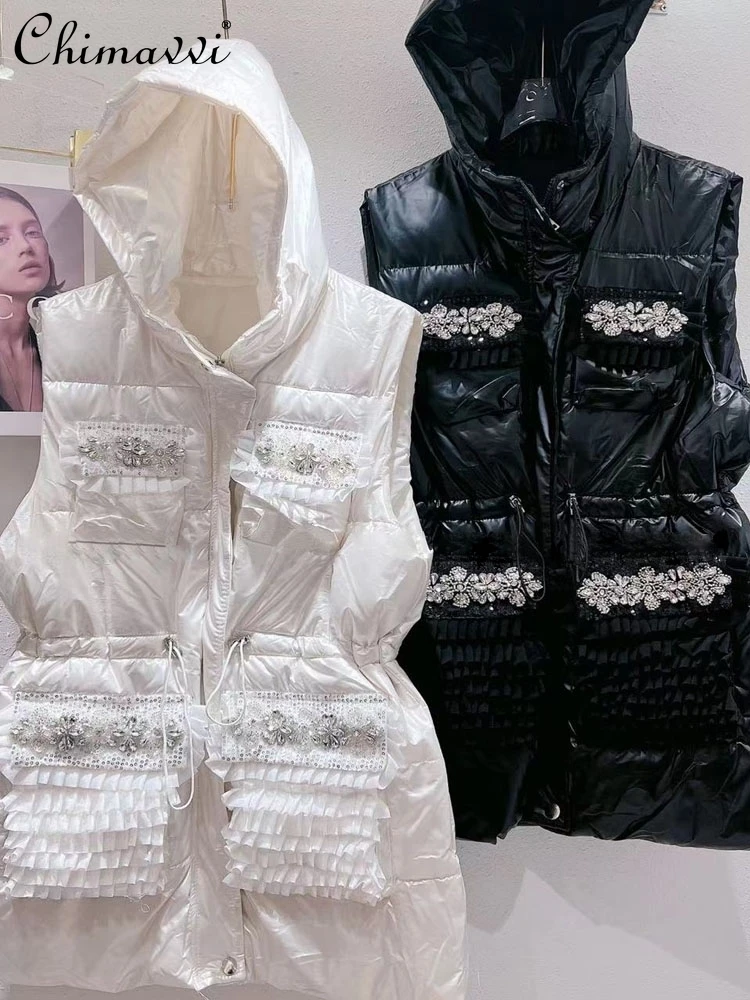 Милый жилет женский осенне-зимний новый корейский модный универсальный пуховый