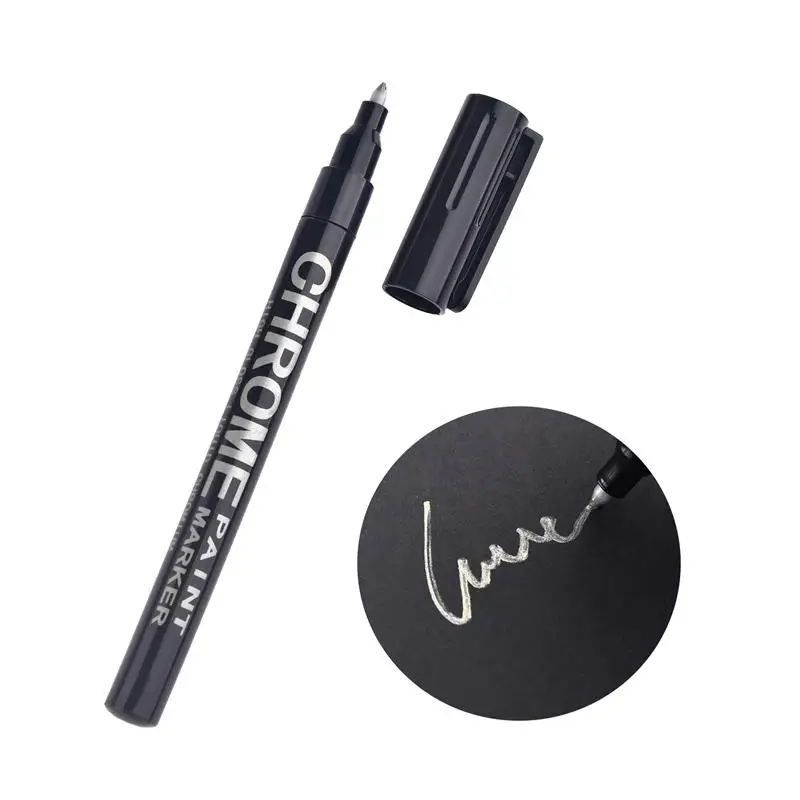 

1 шт., хромированный зеркальный маркер, 0,7 мм, 1 мм, 2 мм