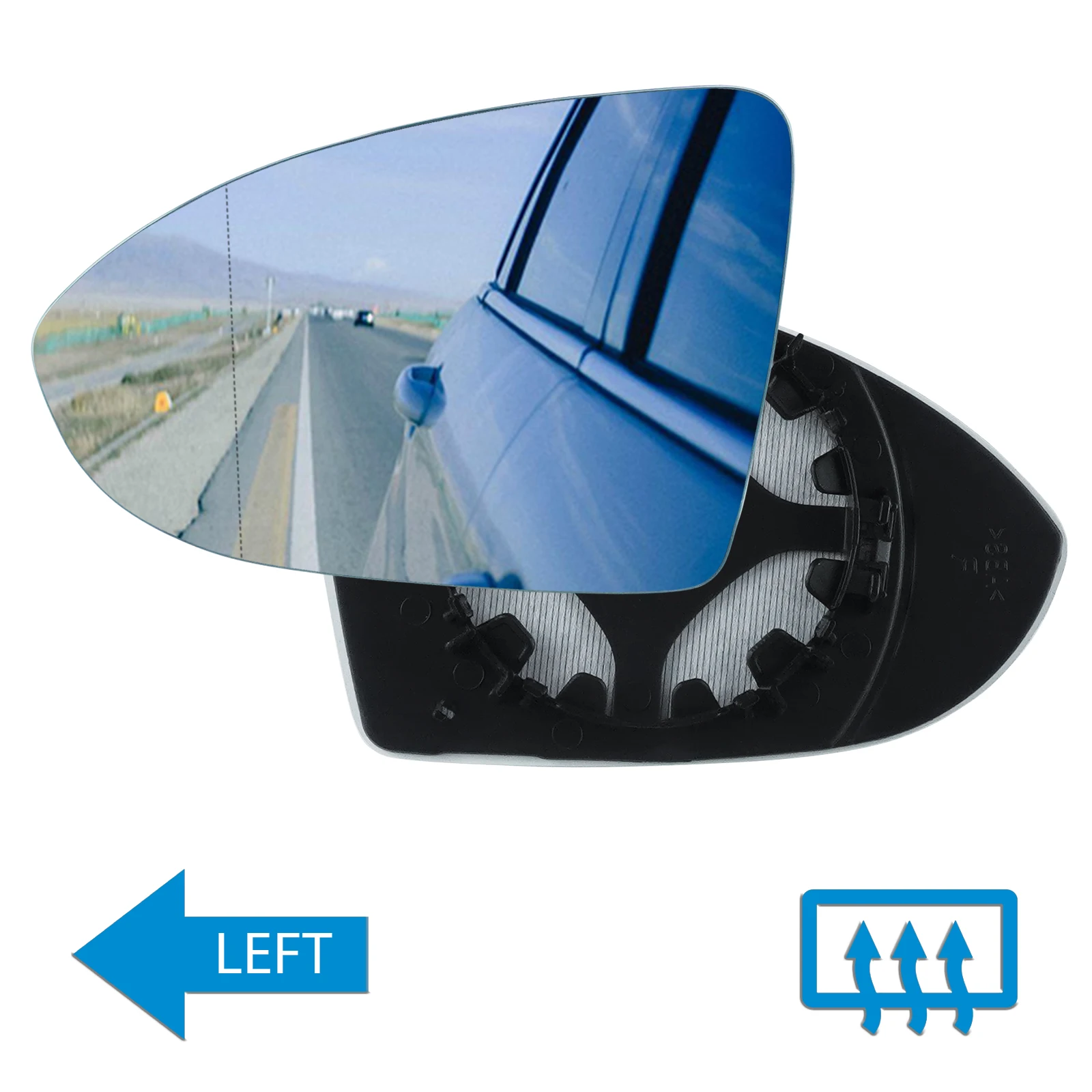 

Для 12-19 VW Golf 7 VII дверь боковое крыло зеркало стекло с подогревом выпуклое левое 5G 0857521