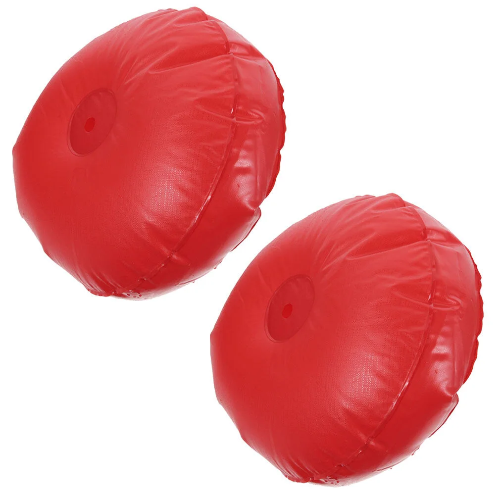 

2 Pcs Umbrella Base Flag Water Filling Weight Bag Windproof Sun Plastic Sunshade Holder