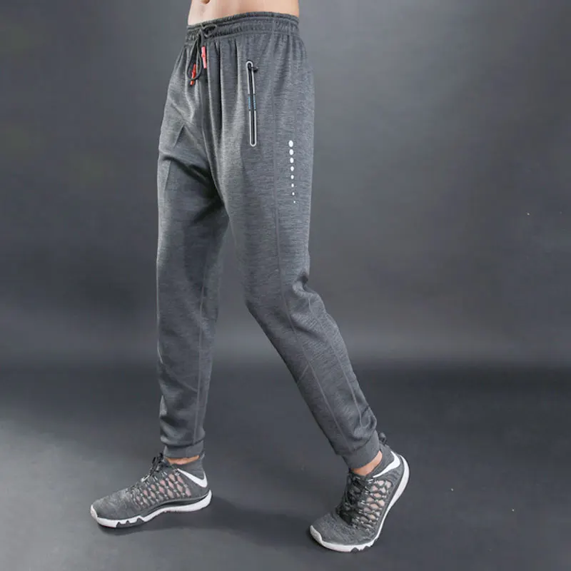 

Men Running Pants Gym Brand Work Bodybuilding Pockets Trouser Sports Jogging Home Breathable Training Fitness Man Pants