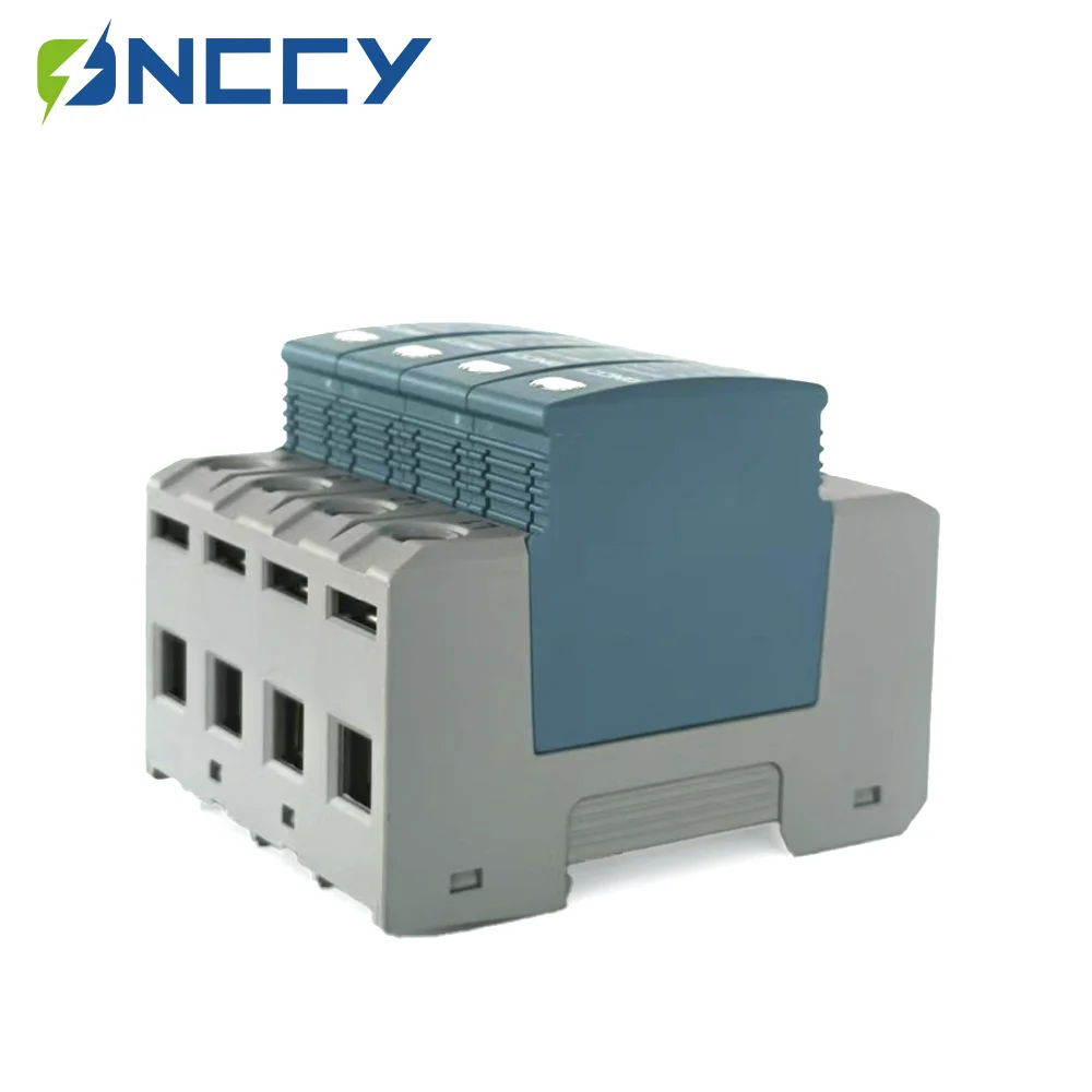ONCCY 4P сетевой фильтр 40KA AC275V-AC420V SPD Din-рейка защита от перенапряжения грозозащиты