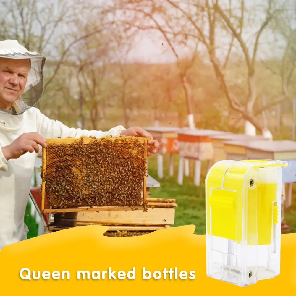 

8 Colors Beekeeping Marker Bottle with Marking Pen Queen King Bee Catcher Beekeeper Equipment